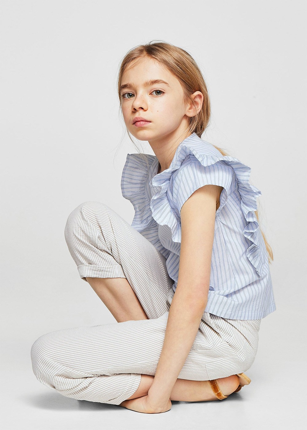 Ruffles stripe-patterned blouse - immagine 2